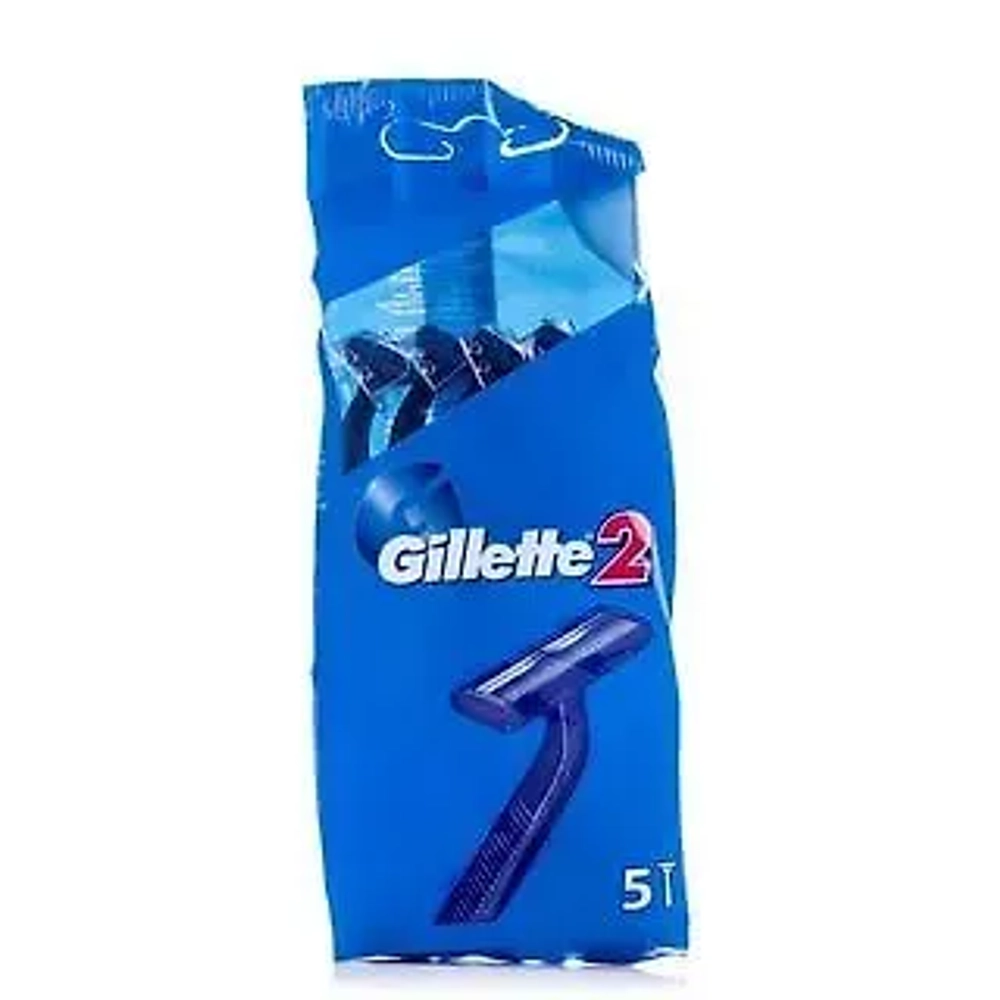 GILLETTE 2 однораз. станок для бритья (5 шт. в пакете)