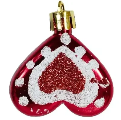 Елочное украшение Сердце 9шт