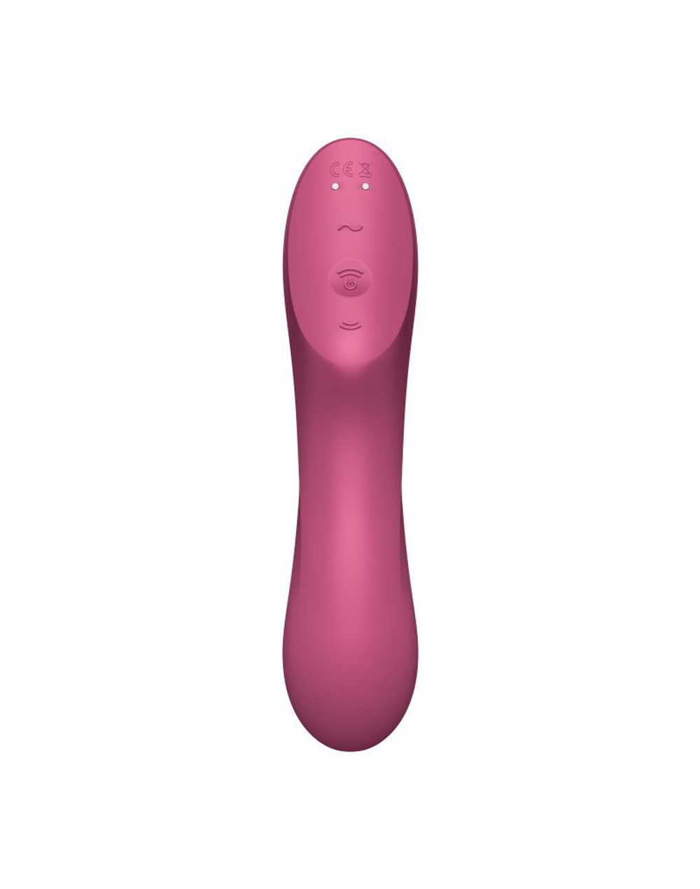 Малиновый вакуум-волновой вибростимулятор Satisfyer Curvy Trinity 3 (Цвет: малиновый)