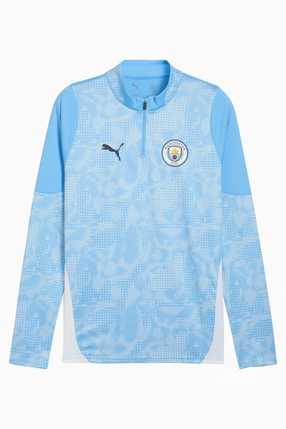 Кофта Puma Manchester City 25/26 Training 1/4 Zip Top - голубой