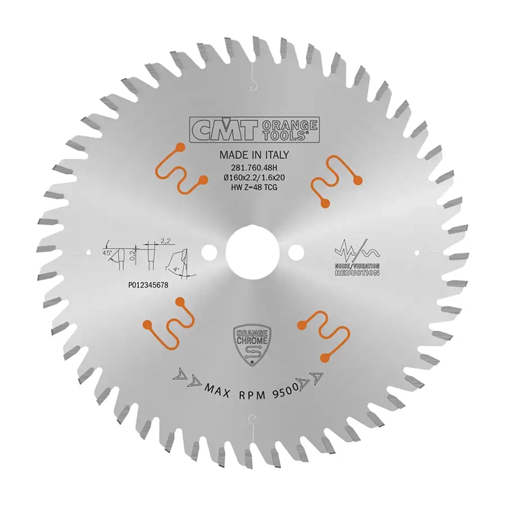 Диск пильный 160x20x2,2/1,6 TCG 4° Z=48 CMT 281.760.48H