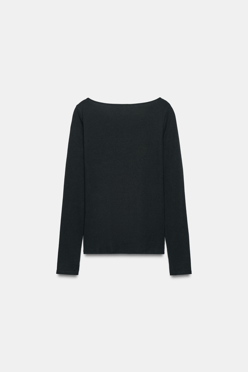 ФУТБОЛКА С ВЫРЕЗОМ «ЛОДОЧКА» — ZARA