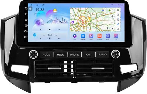 Магнитола для Mitsubishi Pajero 4 2006-2022 (без штатной КЗВ, рамка LUX) - FarCar монитор 12.3" 2K QLED на Android 14, Быстрая, CarPlay, 4G SIM-слот