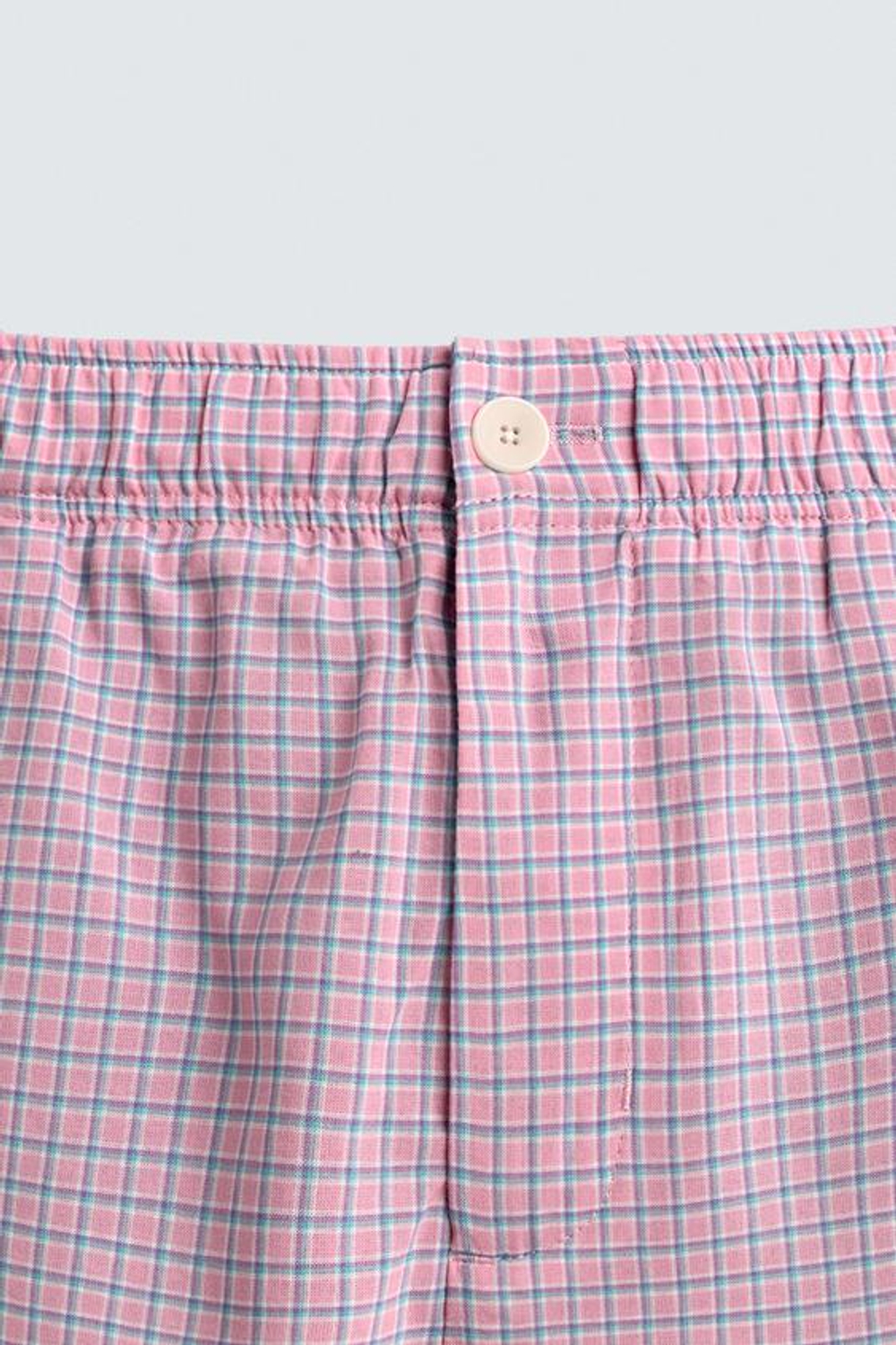 ZARA СВОБОДНЫЕ ШОРТЫ В КЛЕТКУ, ОТТЕНКИ РОЗОВОГО
