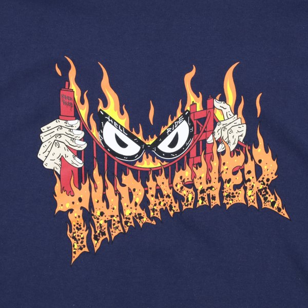 Футболка Thrasher Sucka Free by Neckface T-Shirt (Navy) артикул: - купить в магазине Дайс