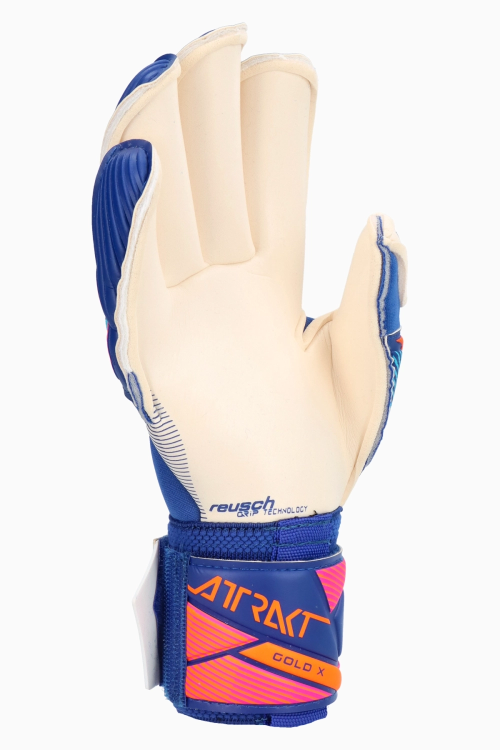 Вратарские перчатки Reusch Attrakt Gold X Roll Finger - синий