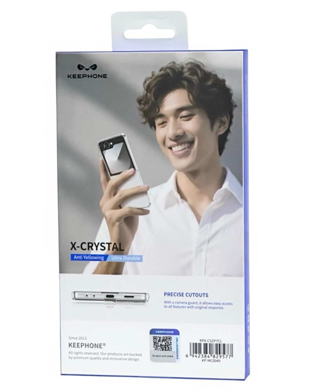 Накладка для Samsung Galaxy Z Flip 7 Keephone X-Crystal прозрачный