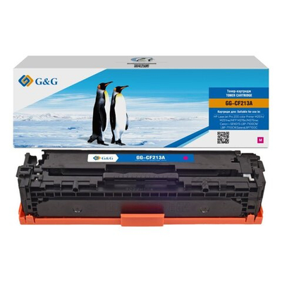 Картридж G&G, аналог HP CF213A (131A), Canon 131M/731M/331M пурпурный (1.8k)