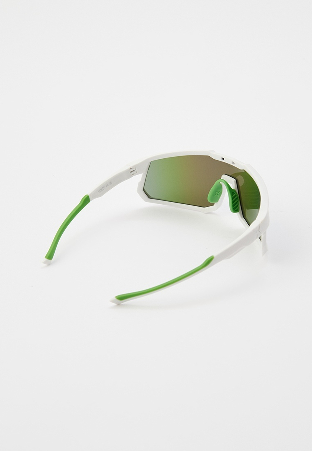 Спортивные очки с диоптриями HILX Big Head / Matt White Green / Green Lens