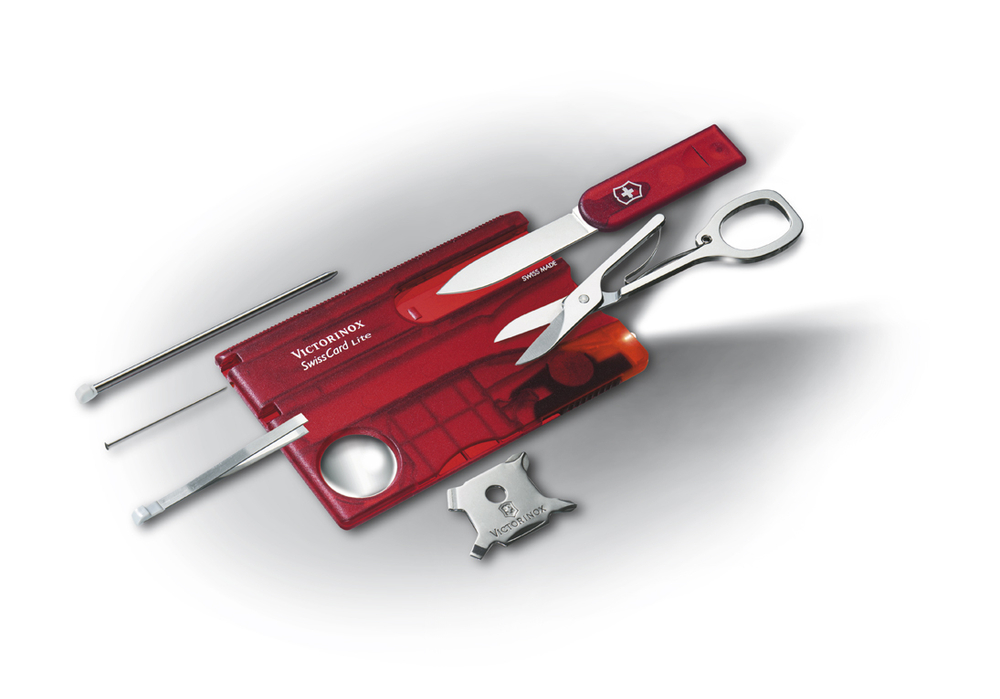 Швейцарская карточка Victorinox SwissCard Lite, красная
