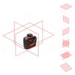 Комплект: лазерный нивелир (уровень) RGK PR-3R с красным лучом + штатив рейка приемник, RGK