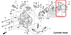 12251-KZY-701. GASKET, CYLINDER HEAD. Honda PCX150, SH150