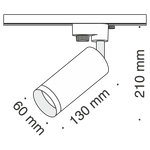 Трековый светильник Maytoni Focus TR004-1-GU10-MG