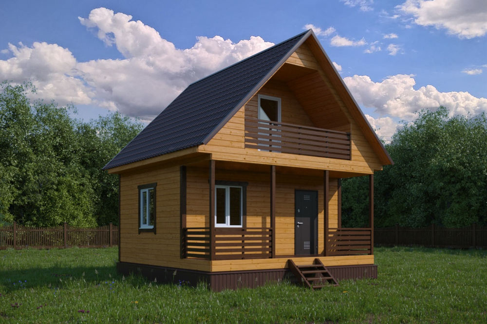 Каркас дома 6 x 6 м