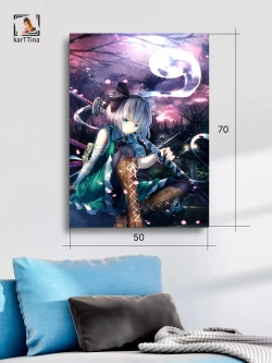 Интерьерная картина "Youmu konpaku", 50х70см 1шт.