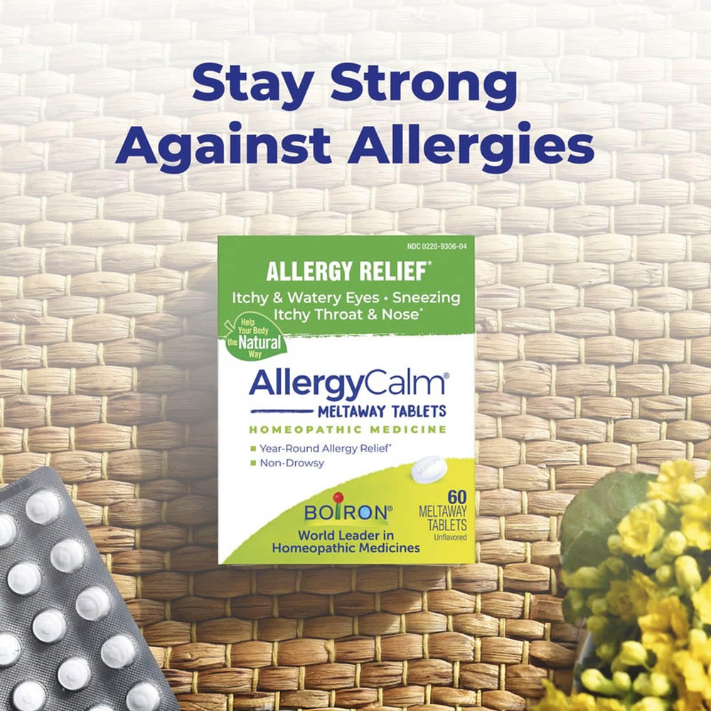 Boiron, AllergyCalm™, без добавок, 60 таблеток для рассасывания