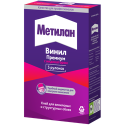 Клей для обоев Метилан 1430090 Винил Премиум с индикатором 150 гр | Метилан