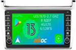 Магнитола для Volkswagen Polo 2009-2020 (серебро) - Airoc AB-3707S (кнопки и крутилки), Android 13, Быстрая, SIM-слот, CarPlay