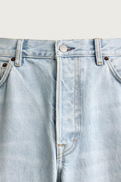 ZARA ДЖИНСЫ STRAIGHT ДЛИНОЙ ДО ЩИКОЛОТКИ, ГОЛУБОЙ