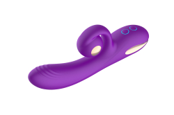 Силиконовый вибратор-кролик с функцией вращения SW3052-purple