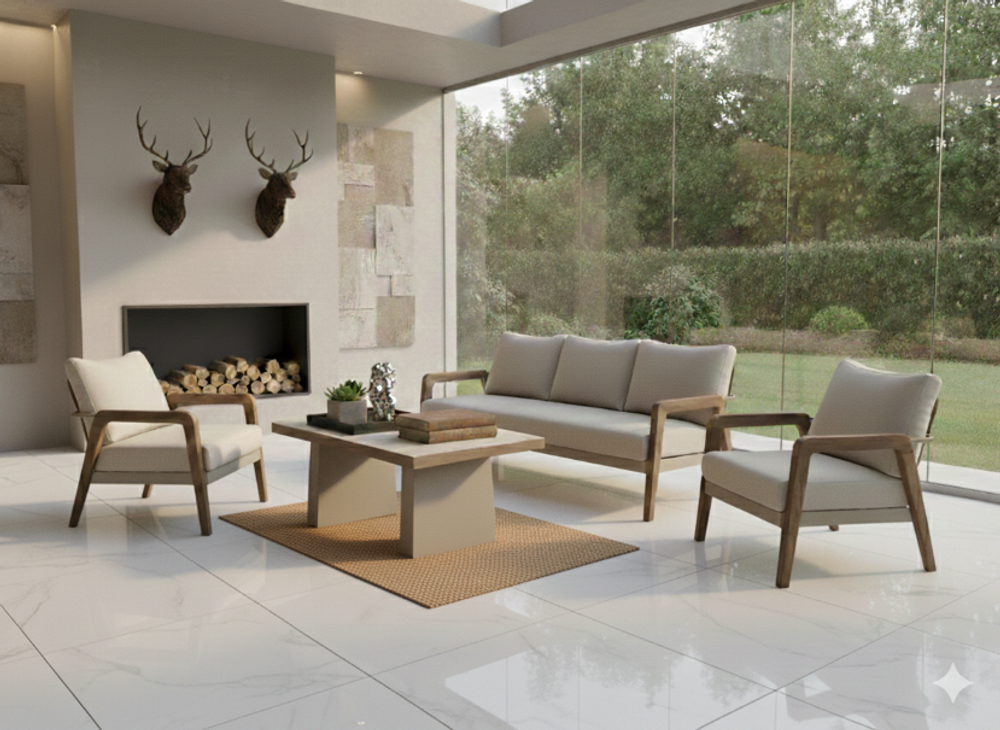 Комплект GOLD MIDI Seating Set. Алюминий, роуп, ироко. Поставка 45 дней.