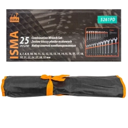 Ключи комбинированные, набор 25пр. (6-32мм) ISMA ISMA-5261PD