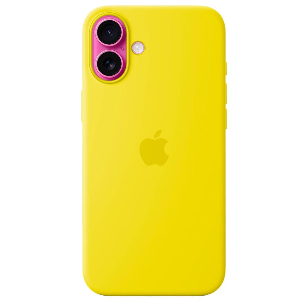 Силиконовый чехол с поддержкой MagSafe Apple Silicone Case для iPhone 16 Plus, Star Fruit (Желтый)