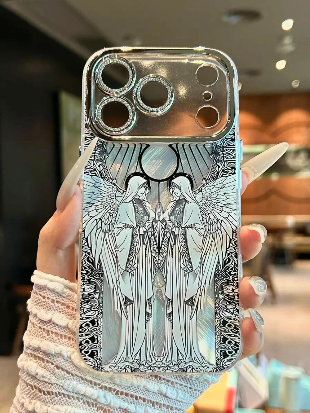 Чехол на iPhone 17 Pro с принтом, силиконовый