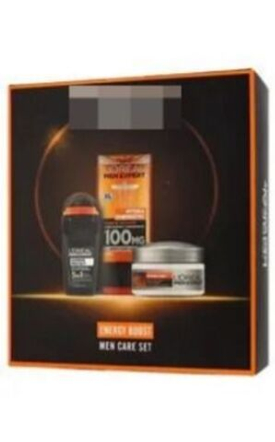 Набор Men Expert Energy Boost (гель для душа 300 мл, шариковый антиперсперант 50 мл, крем увлажняющий 50 мл) (Франция)