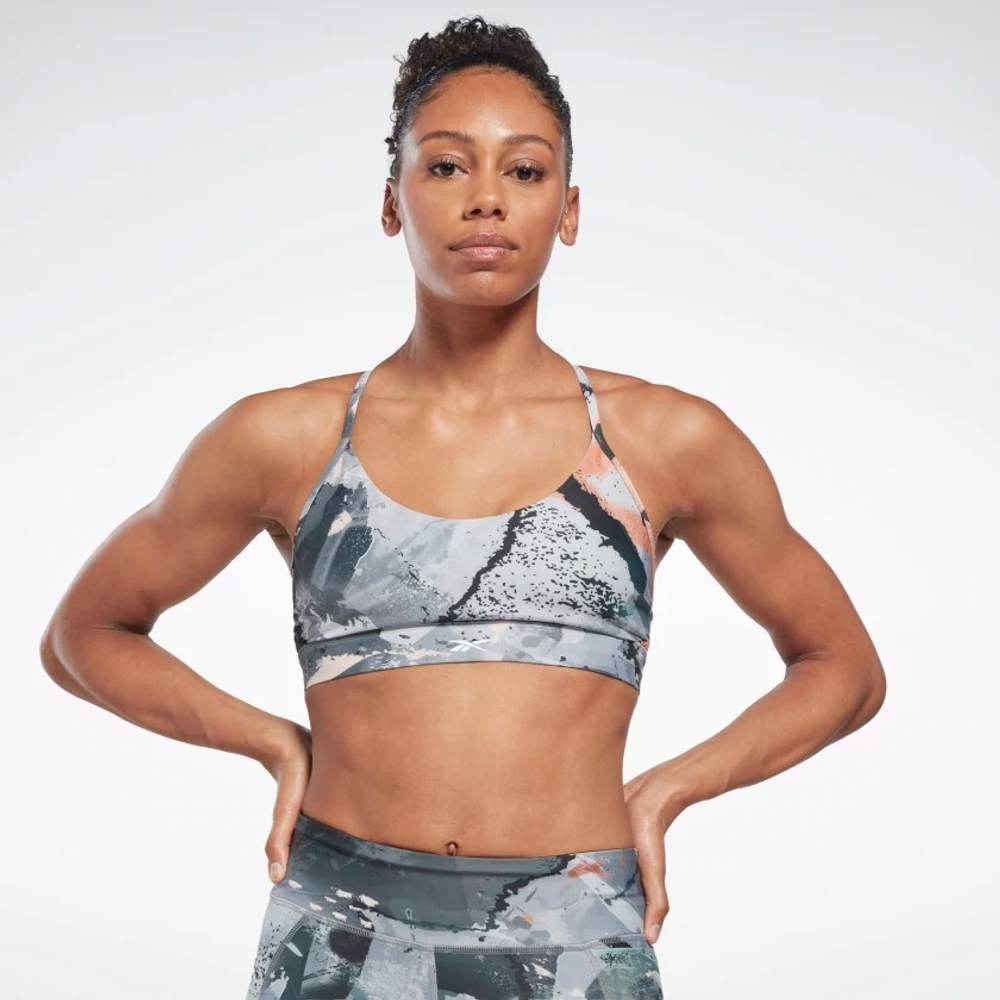 Топ для фитнеса женский REEBOK LUX STRAPPY BRA AOP