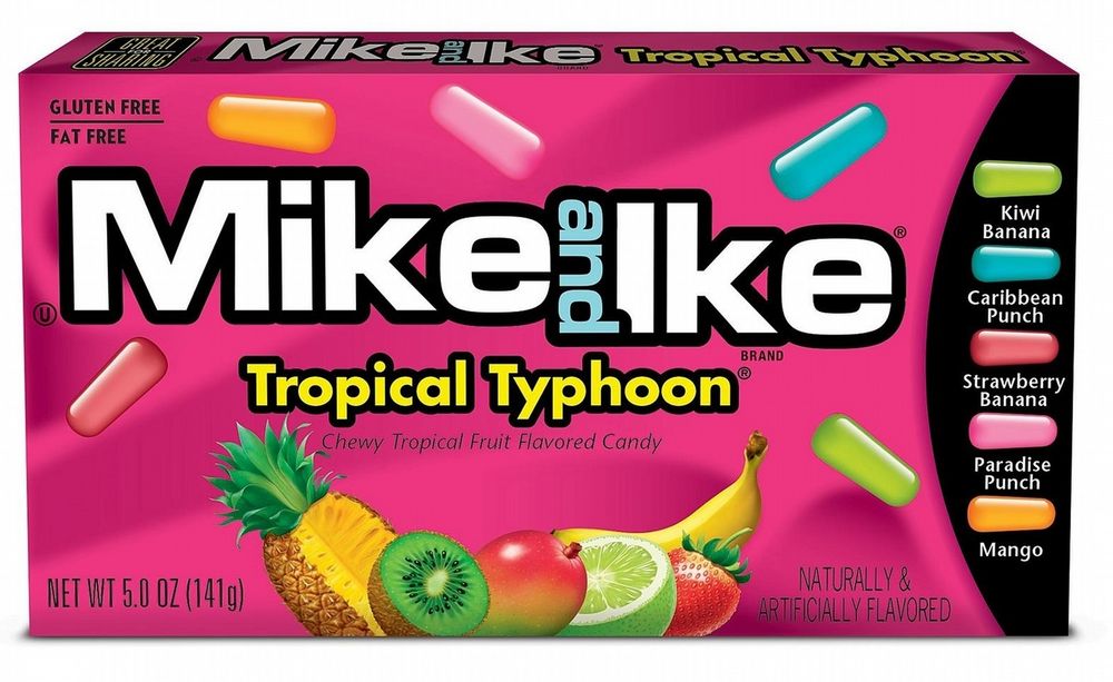 Конфеты жевательные Mike and Ike 120гр Tropical Typhoon (Тропический Тайфун)
