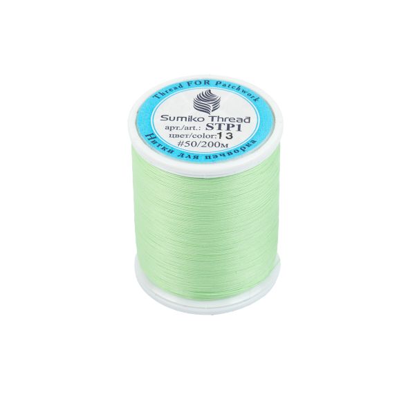 Нитки для пэчворка SumikoThread 200 м, (219 ярд), 13 салатовый
