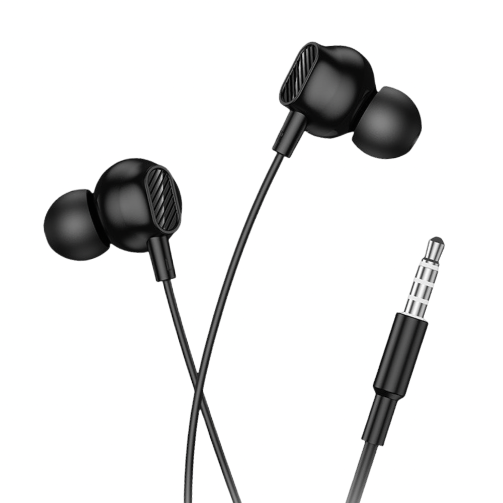Наушники с микрофоном Hoco M117 1.2м черные