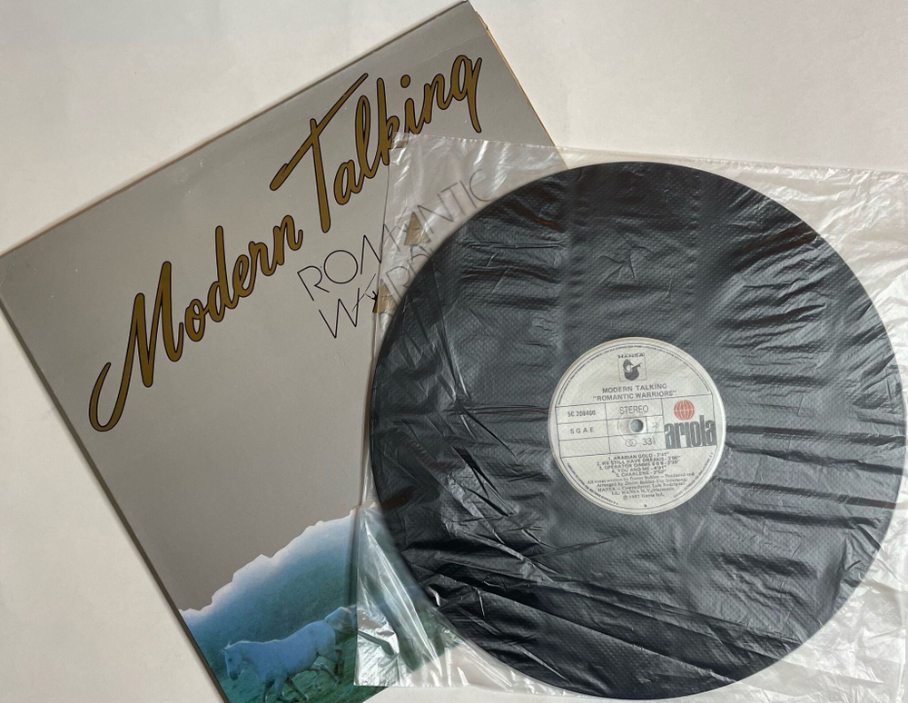 Винтажная виниловая пластинка LP Modern Talking Romantic Warriors The 5th Album (Spain 1987) (EX)