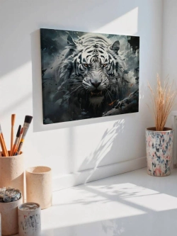 Картина на стену 40 X 50 Белый тигр