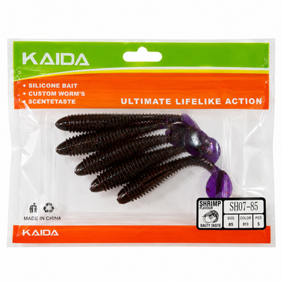 Набор силиконов KAIDA SH07-85 8.5см 5шт COL013 №27