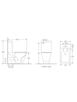 Унитаз компакт WeltWasser WW ROTBACH 011 GL-WT  10000012211 белый глянец