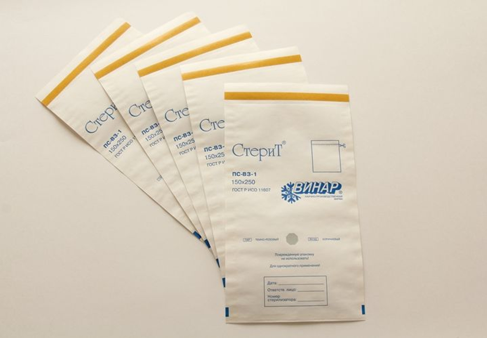 Пакеты бумажные самоклеящиеся «СтериТ®» 300х450мм