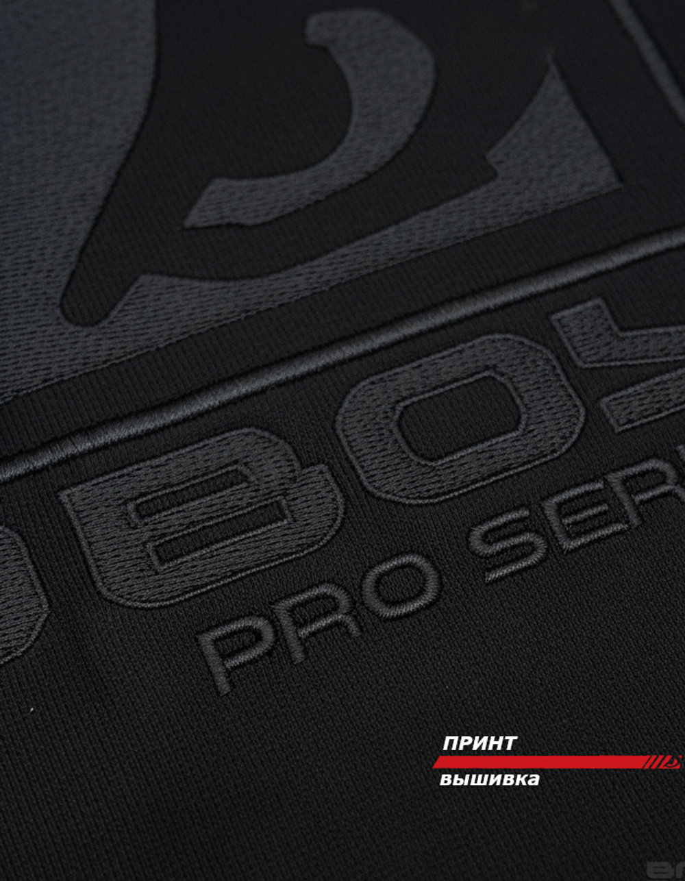 Толстовка Bad Boy Pro Series черная с начесом
