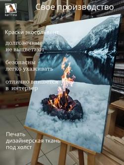 Картина на стену "Теплый очаг" 50х70см 1шт.