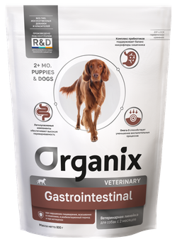 ORGANIX Gastrointestinal Корм для собак при нарушениях пищеварения, в реабилитационный период и при истощении