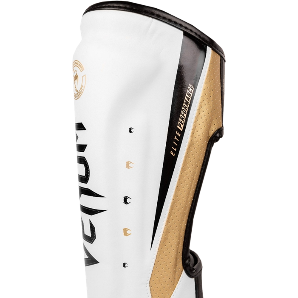 Защита ног Venum Elite Evo White/Gold