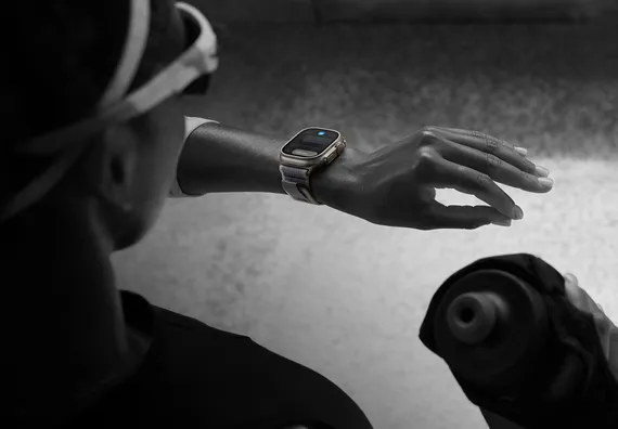Часы Apple Watch Ultra 2 GPS + Cellular 49 мм, титановый корпус, ремешок Alpine Фиолетового цвета,размер M