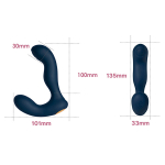 Интерактивный вибромассажер простаты 13,5см с пульсацией Svakom Iker Neo Interactive Pulsating Prostate Vibrator SG574A