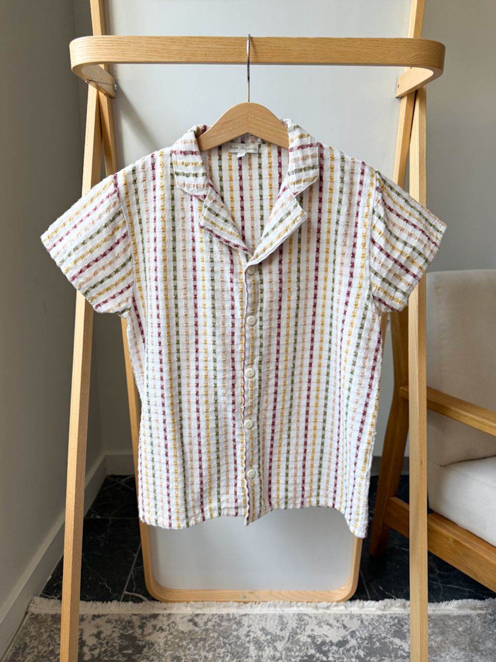 Хлопковая рубашка Bebe Organic, 128