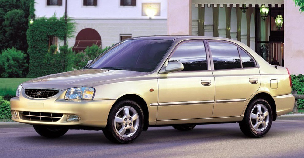 Порог левый Hyundai Accent 1999-2012 (1мм)