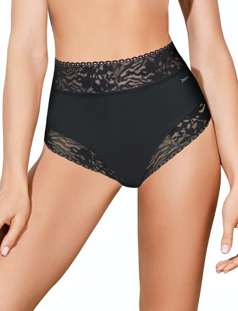 Высокие трусики-слипы с кружевной отделкой Soft lace (Размер: M) (Цвет: белый)