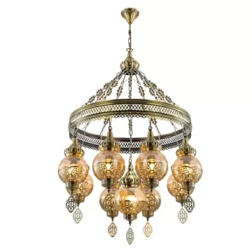 Люстра подвесная 9*E27 CL419183 бронза Каир Citilux