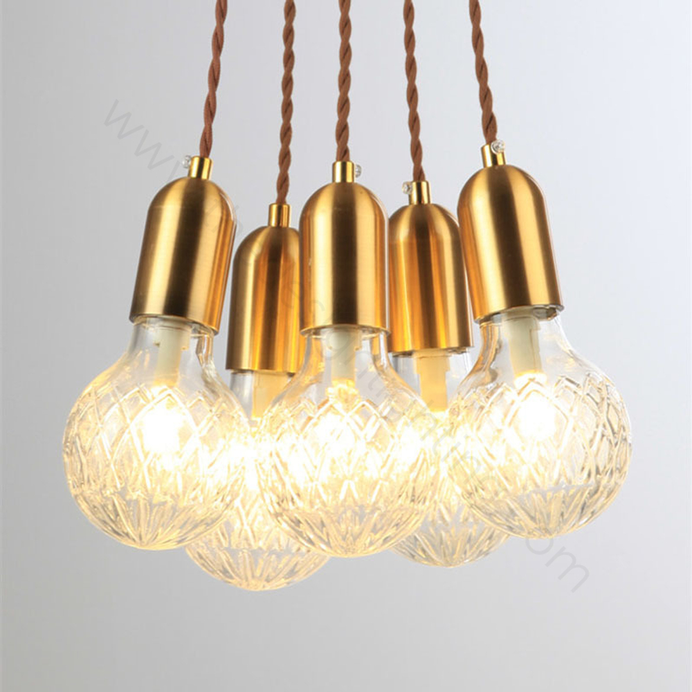 Pendant design lamp Crystal Bulb by Lee Broom (3 suspension)