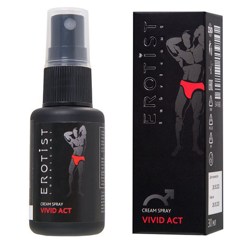 Возбуждающий крем-спрей для мужчин Erotist Lubricants Vivid Act 30мл